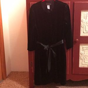 Alex Evenings black velvet duster
